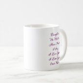 Mug Coeur floral avec citation de fille (Devant droit)