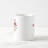 Mug Coeur floral avec citation tante (Centre)