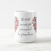 Mug Coeur floral, pour la 1ère grand-mère) (Centre)