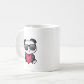 Mug Coeur frais de Saint-Valentin de lunettes de (Devant gauche)