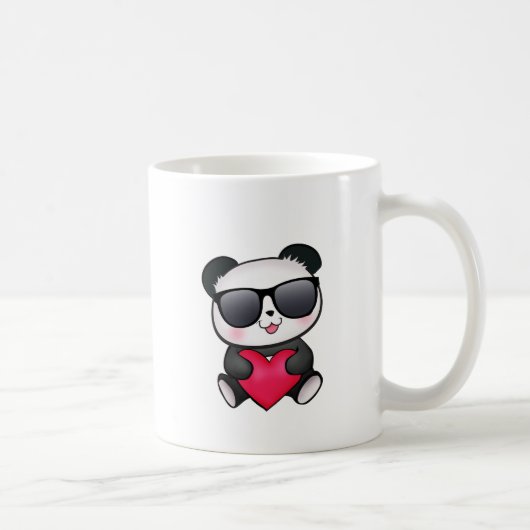 Mug Coeur frais de Saint-Valentin de lunettes de (Droite)
