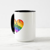 Mug Coeur gay (Devant gauche)