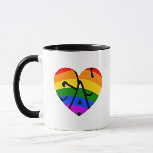 Mug Coeur gay (Gauche)