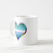 Mug Coeur gay pride (Devant gauche)