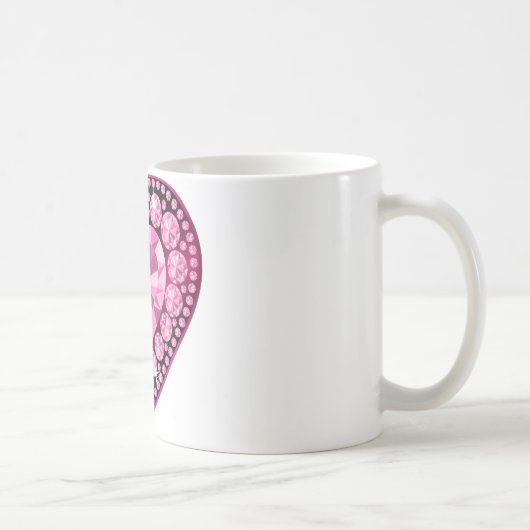Mug Coeur Gem Quartz Rose (Droite)