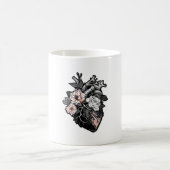 Mug Coeur gothique floral (Centre)