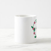 Mug Coeur-Grammy élégant de fleur (Centre)