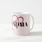 Mug coeur grand-mère1 (Devant droit)