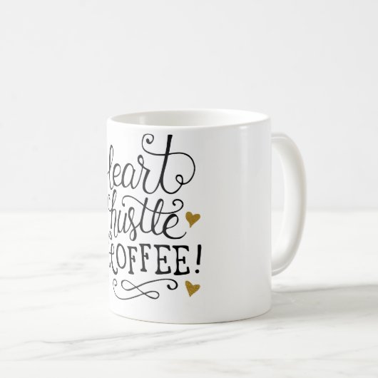 Mug Coeur, hâte et café (Devant droit)