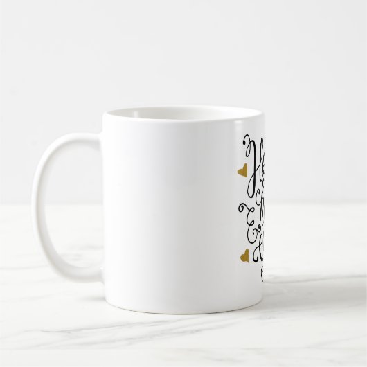 Mug Coeur, hâte et café (Gauche)