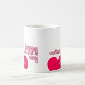 Mug Coeur Heureuse Sainte-Valentin et petite échelle (Centre)