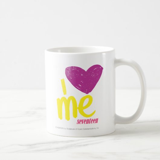 Mug Coeur I je pourpre/jaune (Droite)
