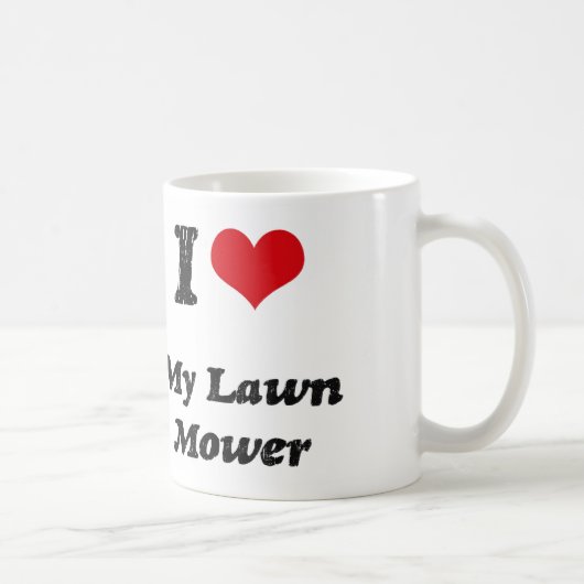 Mug Coeur I ma tondeuse à gazon (Droite)