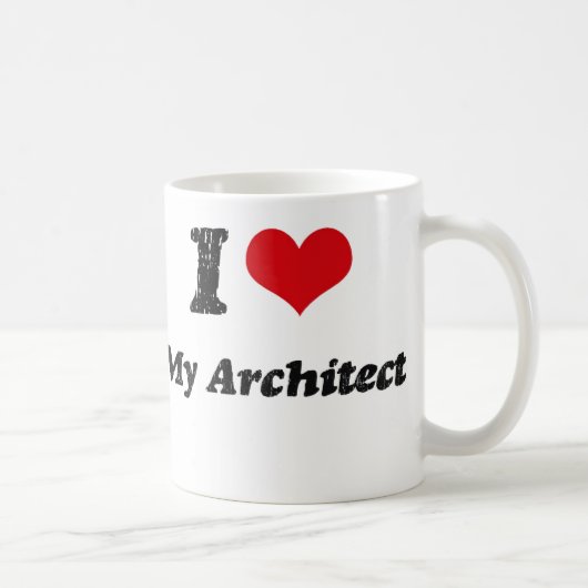 Mug Coeur I mon architecte (Droite)