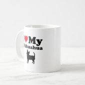 Mug Coeur I mon chiwawa (Devant gauche)