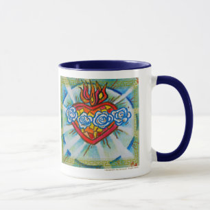 Mug Coeur impeccable sacré de Mary : Priez pour nous