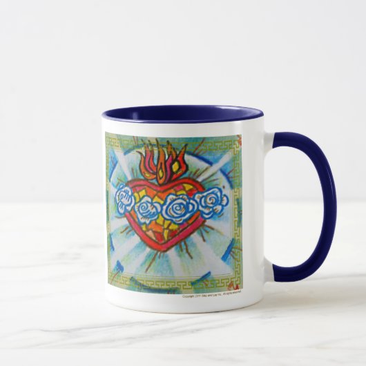 Mug Coeur impeccable sacré de Mary : Priez pour nous (Droite)
