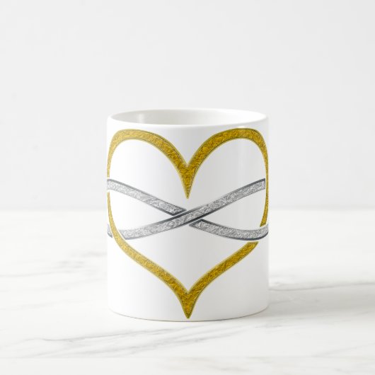 Mug Coeur Infinity Gold Silver (Centre)
