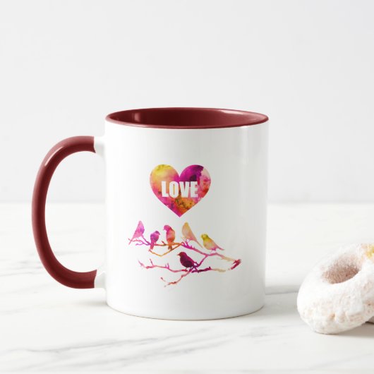 Mug Coeur Inséparable (Avec donut)