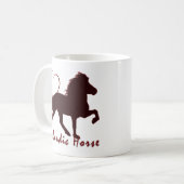 Mug Coeur islandais Cheval Art (Devant gauche)