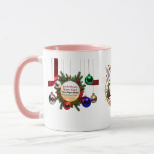 Mug Cœur Joyeux, Esprit Joyeux — Multi Couleurs de Noë