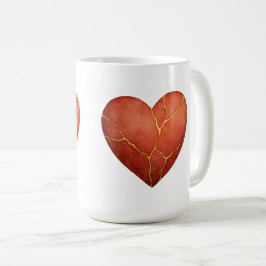Mug Coeur Kintsugi (Devant droit)