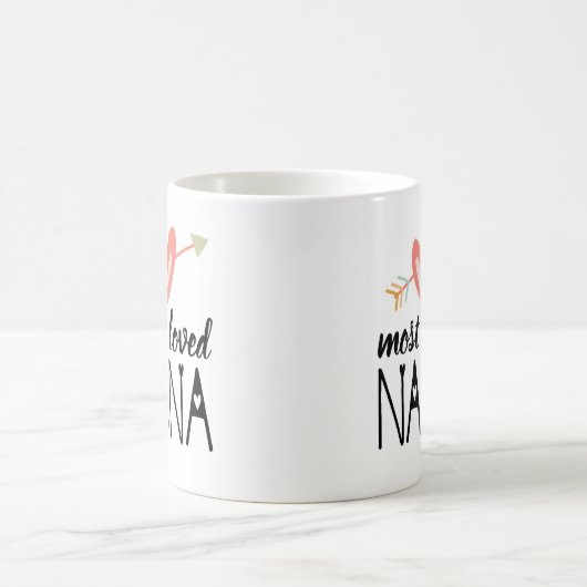 Mug Coeur le plus aimé Nana (Centre)