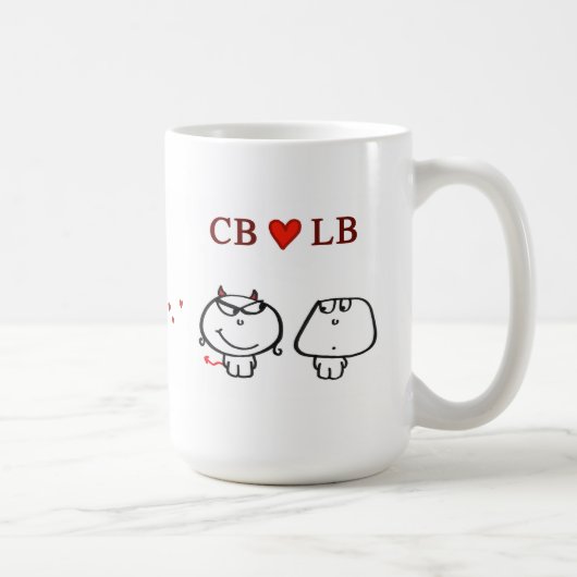Mug "Coeur livres de CB " (Droite)