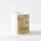 Mug Coeur "Love you" écrit dans Sable (Centre)