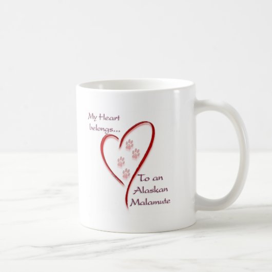 Mug Coeur malamué de l'Alaska (Droite)