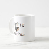 Mug Coeur marin Camo de grand-maman (Devant gauche)