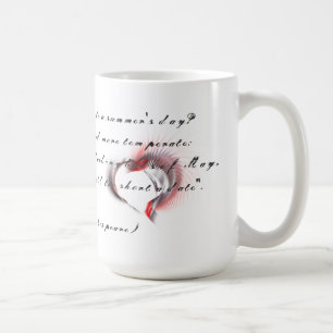 Mug Coeur métallique avec sonnet de Shakespeare 18