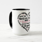 Mug Cœur Mignon/Maman Bonus (Devant gauche)