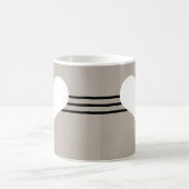 Mug Coeur moderne beige (Centre)