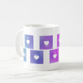 Mug Coeur Musique Notation Amour Langue (Devant gauche)