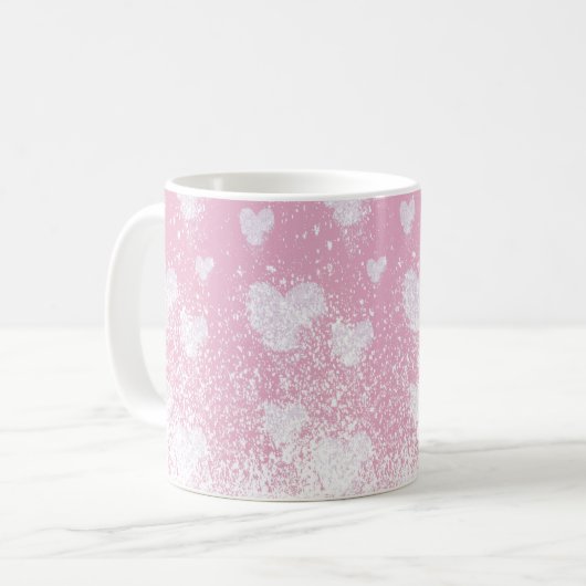 Mug coeur neigeux (Devant gauche)