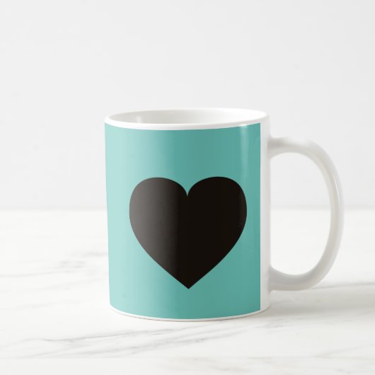 Mug Coeur noir (Droite)