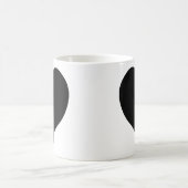 Mug Coeur noir mignon (Centre)