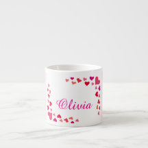 Mug Cœur Nom Personnalisé