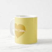 Mug Coeur Or Fort De 50 Ans (Devant gauche)