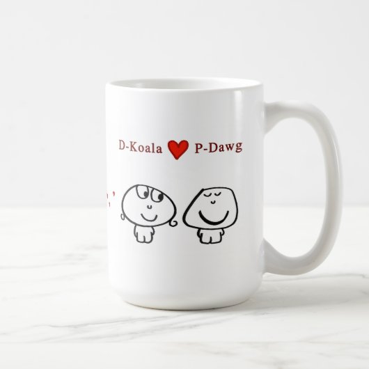 Mug "Coeur P-Dawg de D-Koala " (Droite)