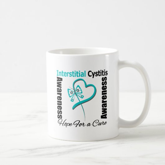 Mug Coeur papillon - Cystite interstitielle (Droite)