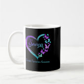 Mug Coeur papillon Je suis un survivant Prévention du (Gauche)