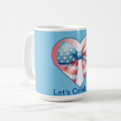 Mug Coeur patriotique (Devant gauche)