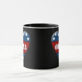 Mug coeur patriotique obama (Centre)