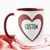 Mug Coeur personnalisé