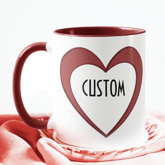 Mug Coeur personnalisé