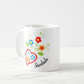 Mug Coeur populaire portugais avec mot saudade (Devant gauche)
