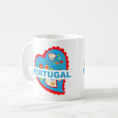 Mug Coeur portugais joyeux (Devant gauche)