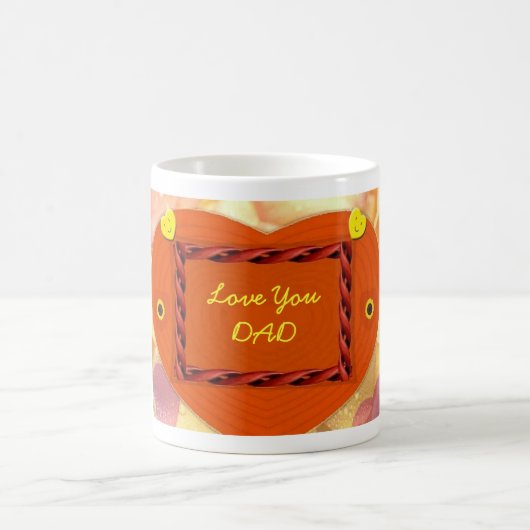 Mug Coeur pour papa (Centre)